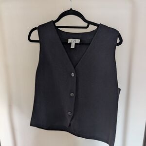COS Black Sleeveless Knit Vest